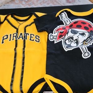 Genuine Merchandise Pirates Yellow and Black Bodysuit Set